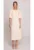 Rochie cu maneci bufante – Alb