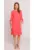 Rochie cu maneci legate –  Roz –