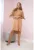 Rochie cu maneci legate – camil deschis – universala –