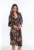 Rochie cu maneci lungi si imprimeu floral