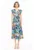 Rochie cu model floral si snur