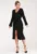 Rochie cu nasturi – neagra – eleganta – din viscoza –