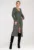 Rochie cu nasturi – verde olive – viscoza –