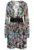 Rochie cu print si decolteu in V –