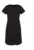 Rochie cu terminatie plisata – Negru