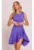 Rochie cu volane –  Violet deschis –