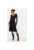 Rochie dama – 304482878 – Poliester/Poliester reciclat/Acril – S INTL – Negru