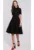 Rochie dama cu guler – Poliester/Elastan – Negru