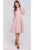 Rochie dama cu guler – Poliester/Elastan – Roz lilac