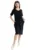 Rochie dama – cu maneca scurta – neagra