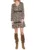 Rochie dama florala – maneci lungi – multicolor – poliester –