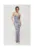 Rochie dama – maxi imprimata cu cravata la decolteu -Poliester – Negru