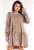 Rochie de bumbac cu volan