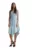 Rochie de cocktail 5902194381109 – Poliester/Elastan – Albastru –