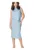 Rochie de cocktail – Viscoza/Poliester – Albastru