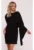 Rochie de cocktail cu pelerina decorativa