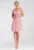 Rochie de cocktail  eleganta – din plasa – roz –