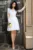 Rochie de cununie alba Destiny baby doll cu bust si maneci brodate