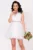 Rochie de cununie alba baby-doll Beatrix din tulle
