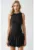 Rochie de dama  mini – guler rotund – imprimeu balon – negru – tricot