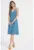 Rochie de denim cu bretele incrucisate