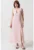 Rochie de in cu decolteu in V si slituri laterale