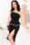 Rochie de ocazie Noemi neagra cu peplum si strassuri