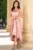 Rochie de ocazie asimetrica roz Deniz