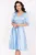 Rochie de ocazie bleu Constance midi in clos