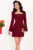 Rochie de ocazie bordo scurta Loriana