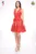 Rochie de ocazie clos din broderie rosie
