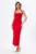 Rochie de ocazie cu croi drept accesorizata cu funda la bust Keylee Rosie