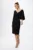 Rochie de ocazie cu maneci tip fluture si strass-uri Tosca Neagra