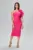 Rochie de ocazie cu model one shoulder si floare 3D Aritina Ciclam