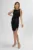 Rochie de ocazie cu model tip funda Leyna Neagra