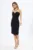 Rochie de ocazie cu strass-uri si bretele subtiri Velmira Neagra