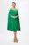 Rochie de ocazie cu strass-uri si maneci lungi despicate Tonina Verde Deschis