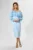 Rochie de ocazie cu volane si umerii goi Zayrra Bleu