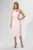 Rochie de ocazie din crepe cu detaliu 3D tip funda Dove Rose