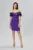Rochie de ocazie din crepe cu model tip funda Selinda Mov