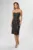 Rochie de ocazie din licra cu strass-uri Flavour Neagra