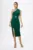 Rochie de ocazie din neopren cu strass-uri Fahima Verde