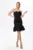 Rochie de ocazie din neopren cu umerii goi Kristen Neagra