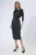 Rochie de ocazie din satin cu detalii aurii Oriana Neagra