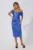 Rochie de ocazie din satin cu strass-uri Emberly Albastra