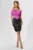 Rochie de ocazie din satin cu strass-uri Nikita Fucsia