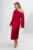 Rochie de ocazie din satin cu strass-uri in talie Felicita Marsala
