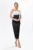 Rochie de ocazie din satin cu volane albe Shalisha Bicolora