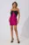 Rochie de ocazie din tafta cu funda maxi Blondie Fucsia