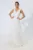 Rochie de ocazie din tull cu glitter si paiete Anthea Alba
